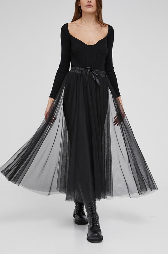 Спідниця Answear Lab casual чорний 23028.DA