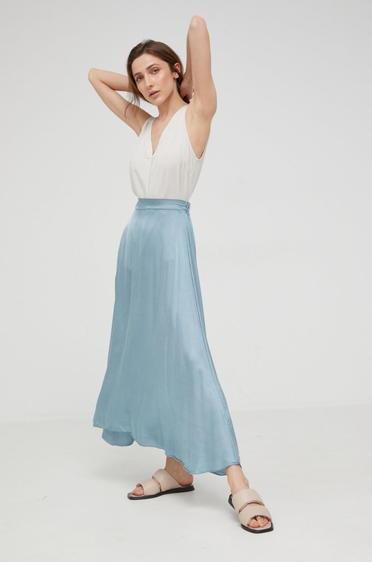 Sukňa Answear.LAB 95556RV.1.DA modrá WW22