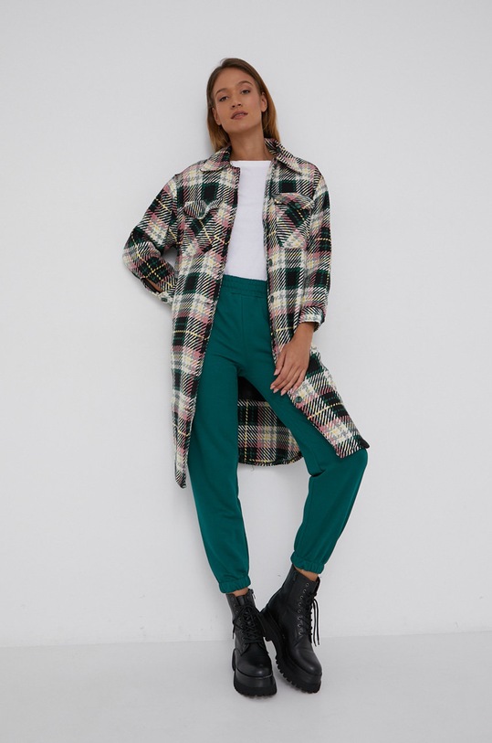 Answear Lab Spodnie bawełniane 18407.3.AJ zielony WW22