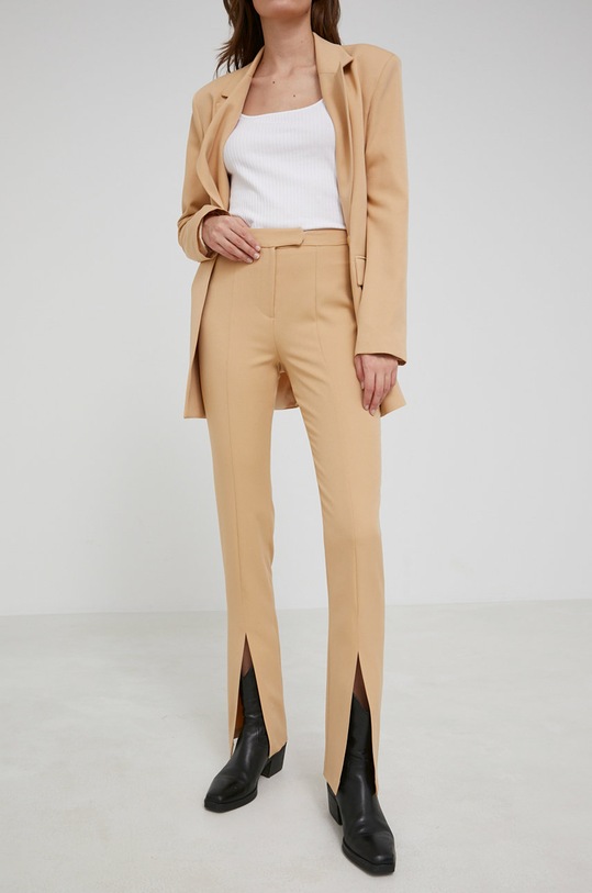 Answear Lab pantaloni 306167.KR bej WW22