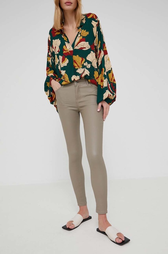 Nohavice Answear.LAB s elastanom béžová 6206.2K