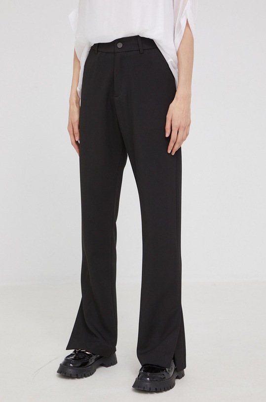 Answear Lab pantaloni drept negru CW57.W