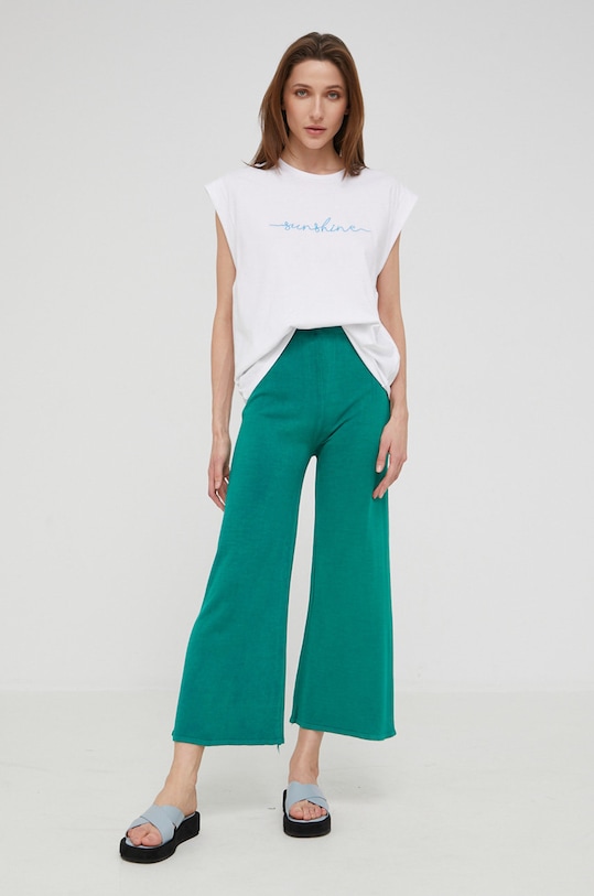 Answear Lab pantaloni  61902.DA verde WW22