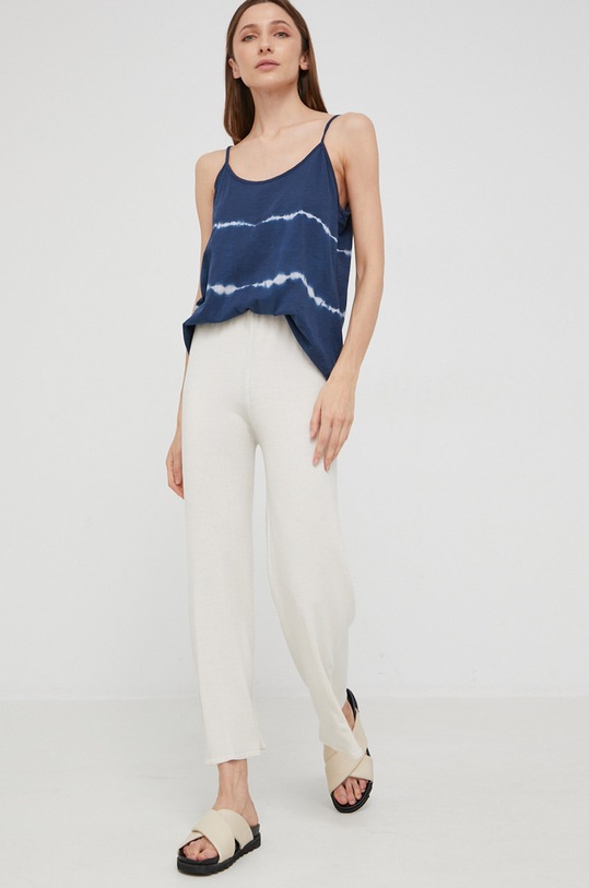 Vlnené nohavice Answear.LAB s prímesou vlny béžová 61902.1.DA