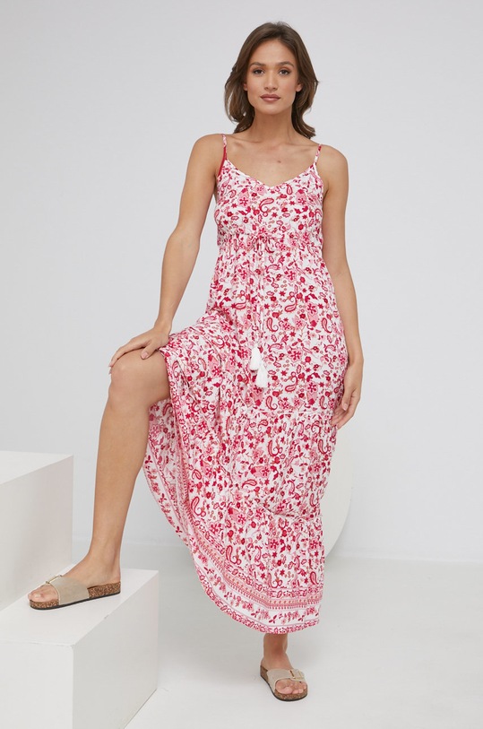 Šaty Answear.LAB maxi červená DF040.2.DB