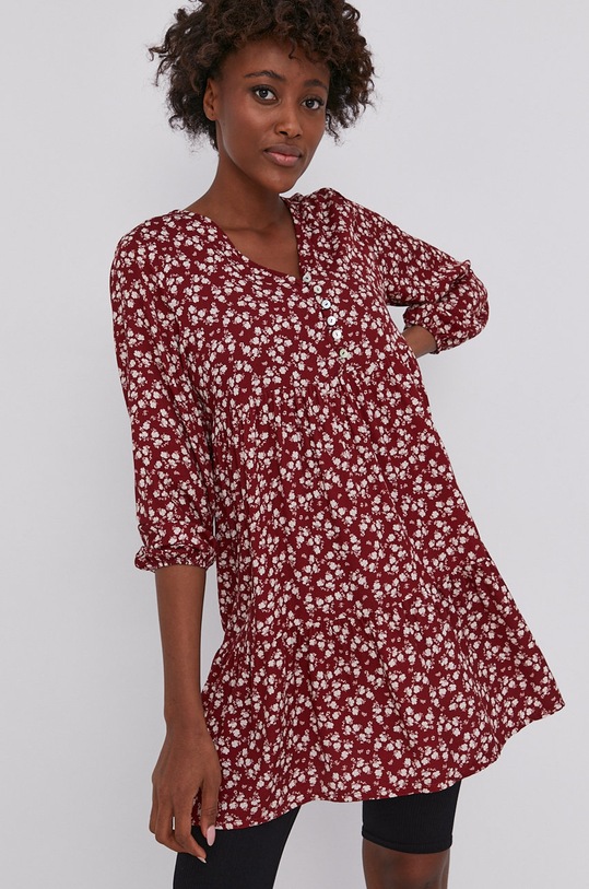 Answear Lab rochie fixat burgundia 13108.1KR