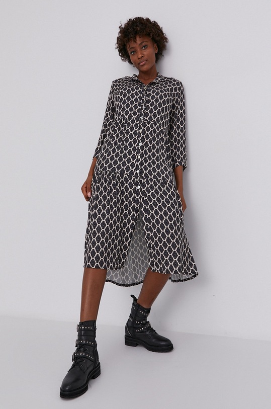 Answear Lab rochie 38848.FT279.KR gri WZ21