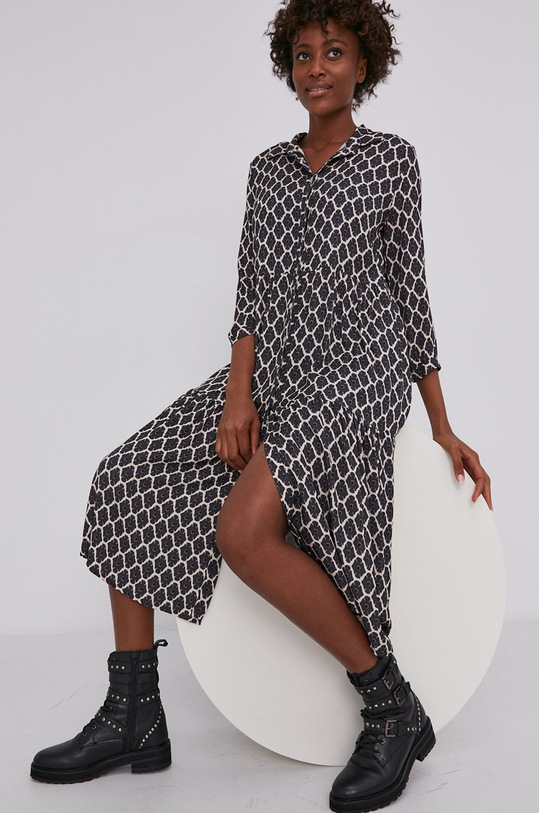 Answear Lab rochie gri 38848.FT279.KR