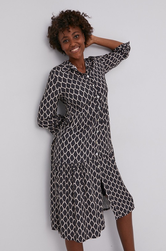 Answear Lab rochie 38848.FT279.KR gri