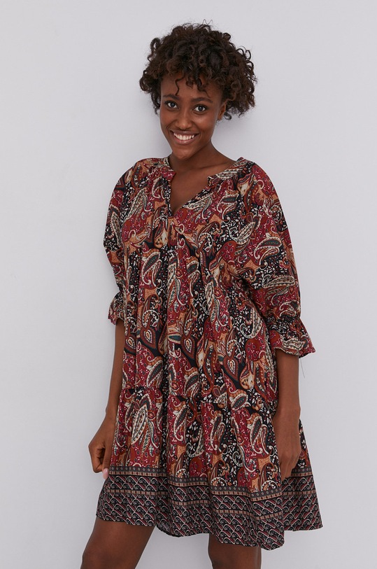 Answear Lab rochie din bumbac 2143.KR negru WZ21