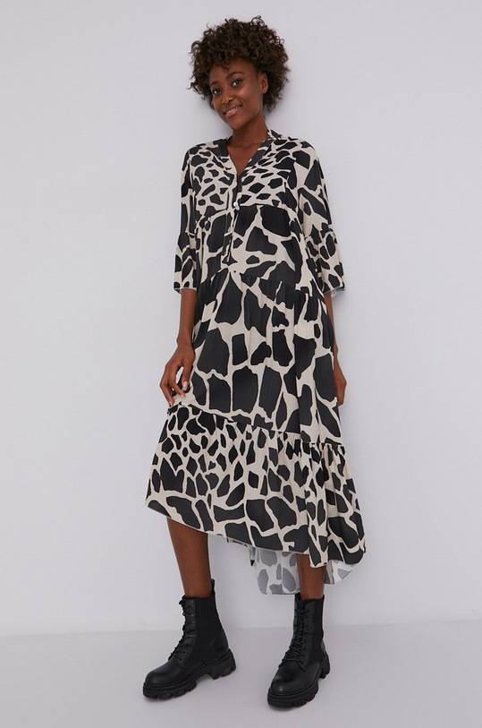 Answear Lab rochie midi negru G5021.2.KR