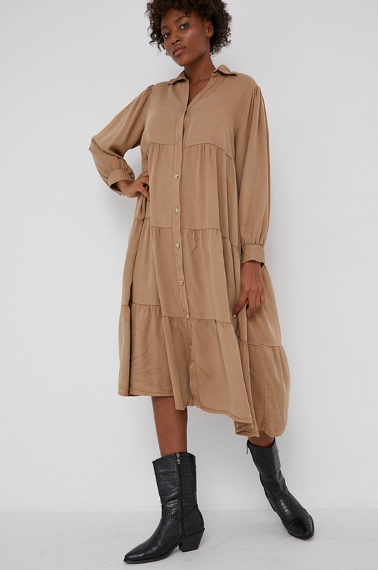 Answear Lab Sukienka casual beżowy G9013.2KR