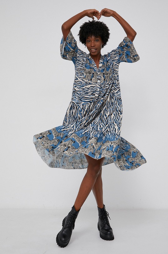 Šaty Answear.LAB G5021A.3KR modrá WZ21