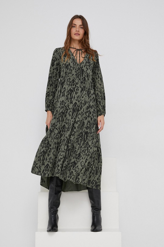 Šaty Answear.LAB 39821PV51B.3KR zelená WW22