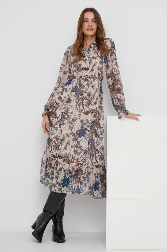 Answear Lab Sukienka casual beżowy 11111.KR