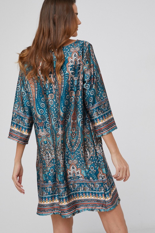 Îmbrăcăminte Answear Lab rochie din amestec de mătase 18542.1KR verde