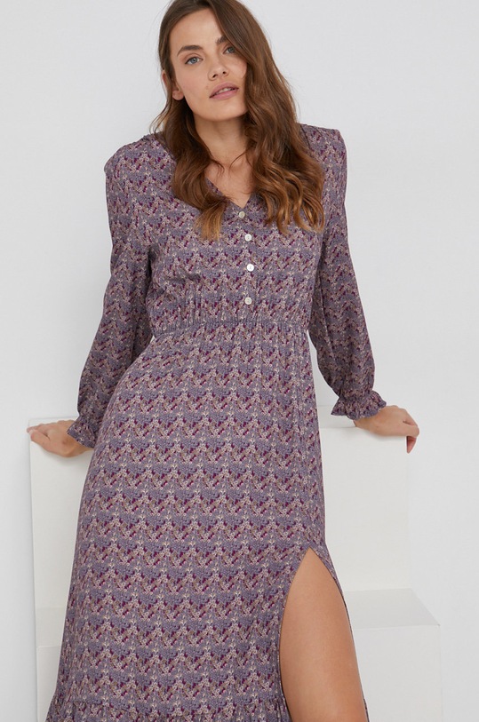 Answear Lab Sukienka fioletowy 5350FTH024LI.1KR