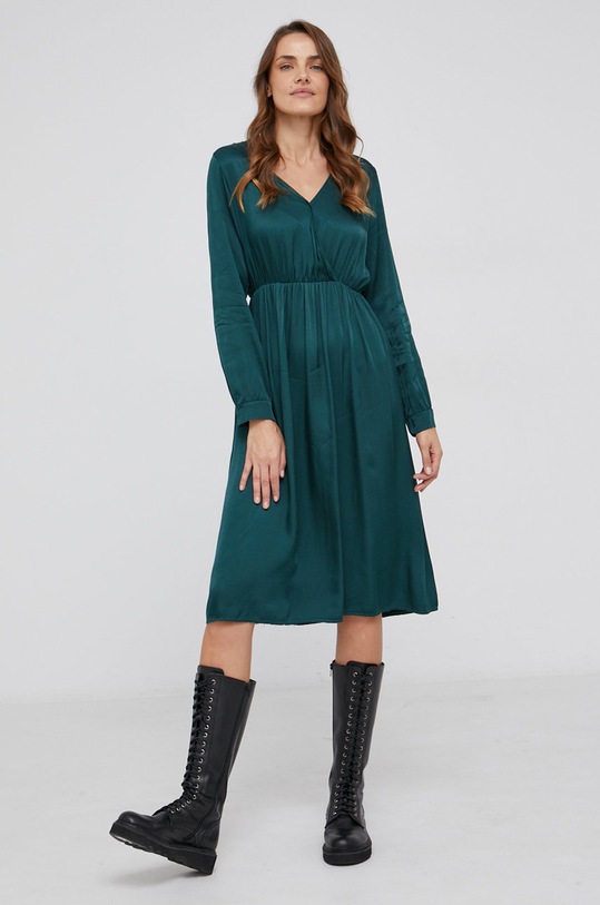 Šaty Answear.LAB midi zelená 3791RAS.1KR
