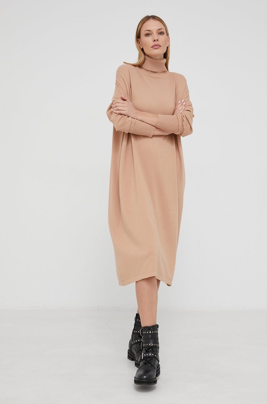 Answear Lab Sukienka 8331.3RK beżowy WW22