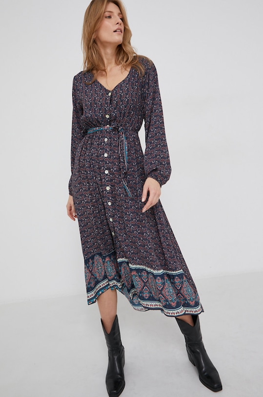 Answear Lab Sukienka 54.1KR granatowy WW22