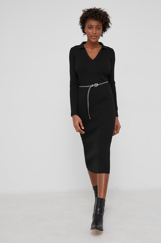 Haljina Answear.LAB crna SNG.25.AJ