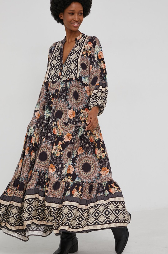 Answear Lab Sukienka trzy czwarte czarny 10685.1.DA