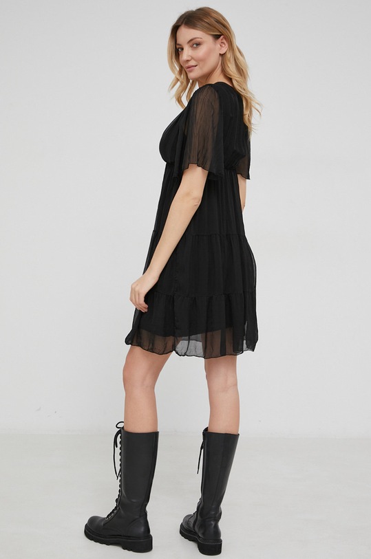 Îmbrăcăminte Answear Lab rochie de mătase 1835.1KR negru