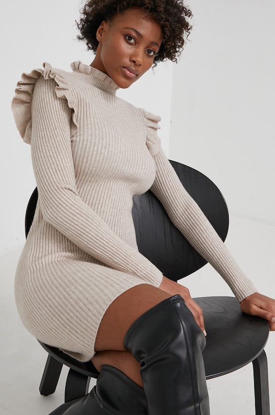 Haljina Answear.LAB casual bež N.10181.1KR