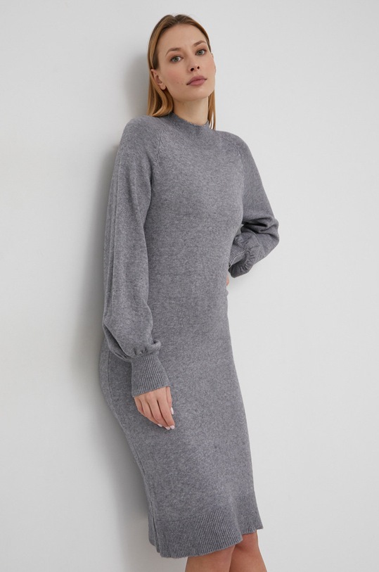Haljina Answear.LAB bez uzorka siva N.10102.3KR