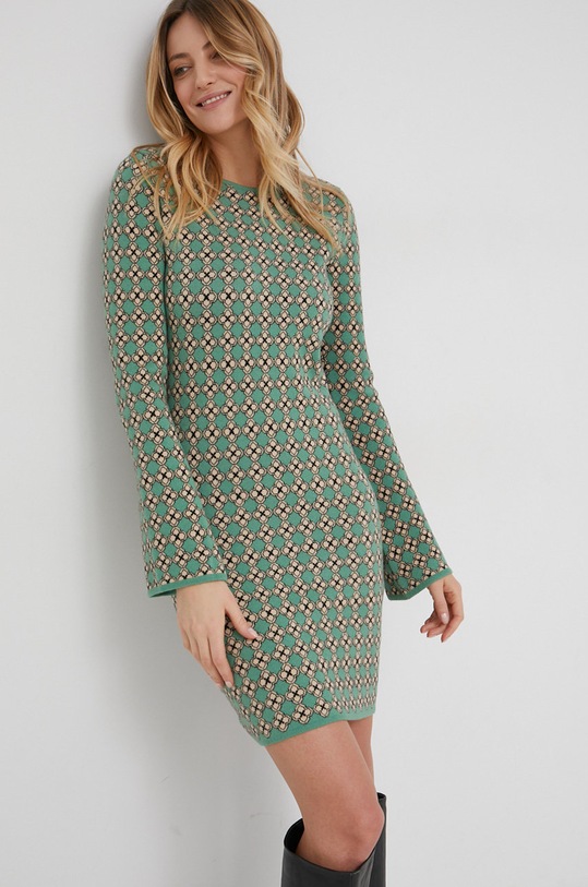 Answear Lab rochie mini verde 90196.MB