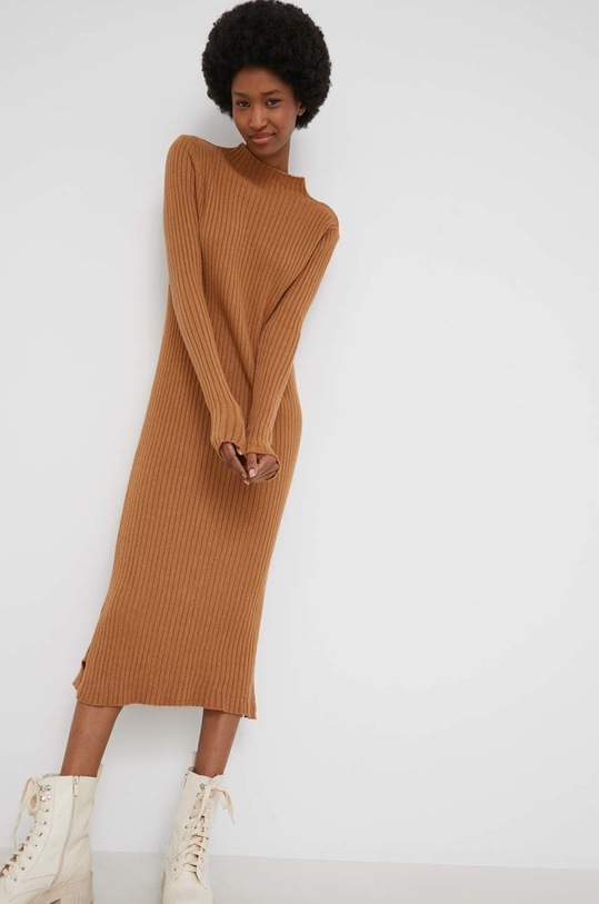 Šaty Answear.LAB G553.1.1KR hnedá WW22