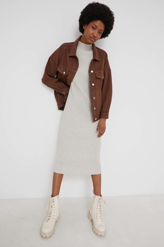 Answear Lab sukienka G553.1.2KR beżowy WW22