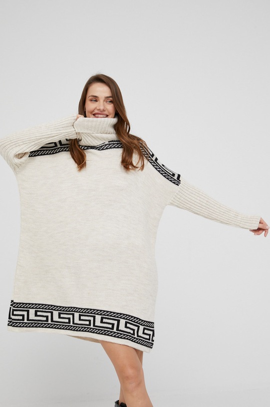 Šaty Answear.LAB béžová a21212.MB