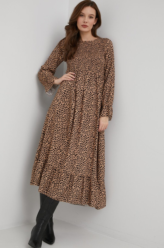 Answear Lab sukienka casual beżowy 1185.03.1KR