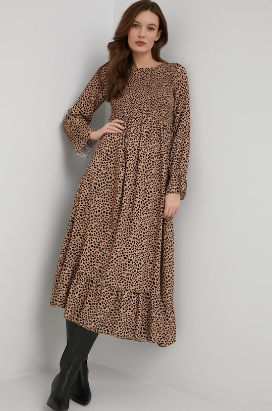 Answear Lab sukienka casual beżowy 1185.03.1KR