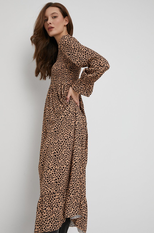 Answear Lab sukienka beżowy 1185.03.1KR