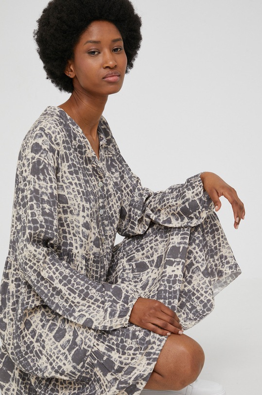 Answear.LAB obleka Dolg siva 27386.1K