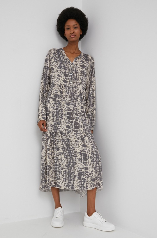 Answear.LAB obleka 27386.1K siva WW22