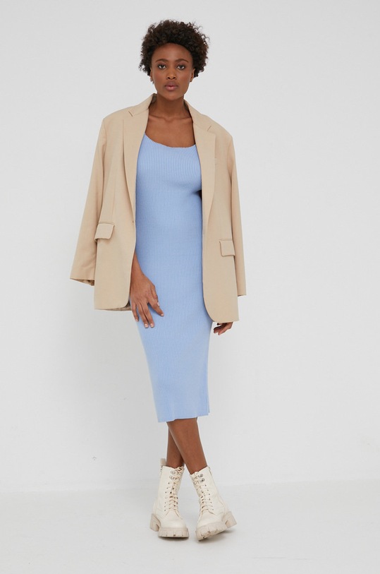 Šaty Answear.LAB LR20255.2K modrá WW22