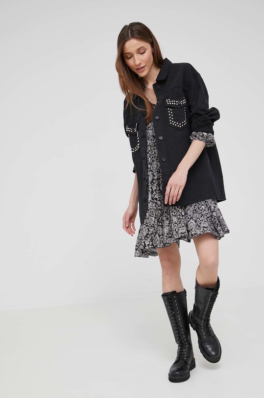 Answear Lab rochie 5253.1P.DA negru WW22