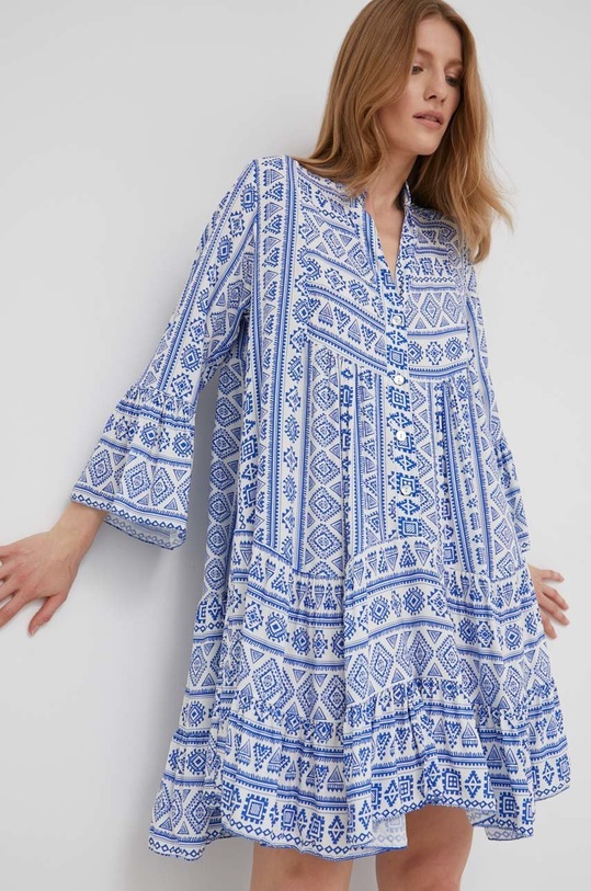Answear Lab sukienka trzy czwarte niebieski 9802.wc