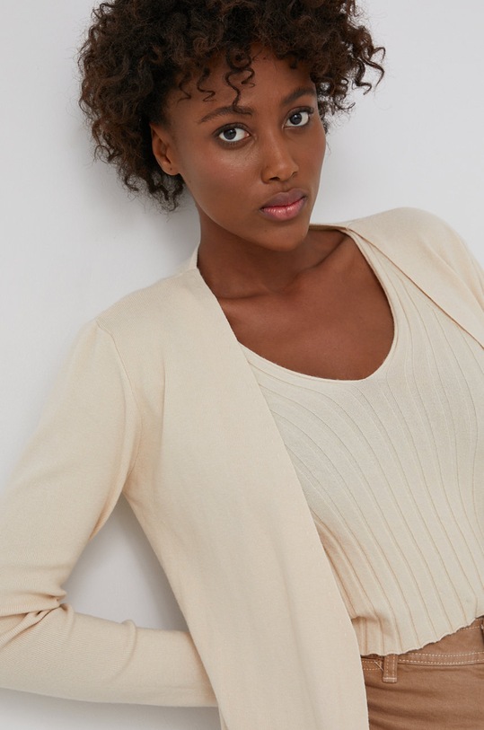 Answear Lab - Cardigan cu top ZM1082.1KR bej