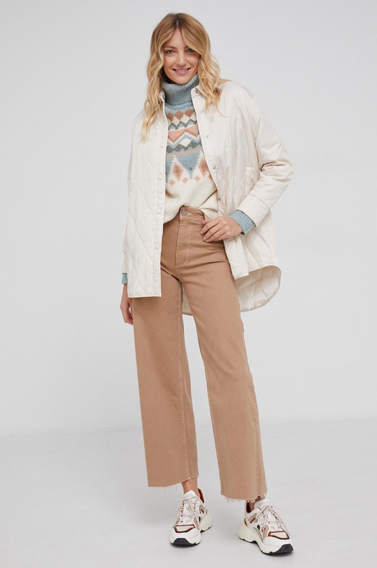 Answear Lab Sweter z domieszką wełny IY21715.1.AJ turkusowy WZ21