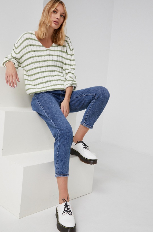 Sveter Answear.LAB WW22.SWD00Z tyrkysová WW22