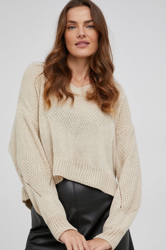Answear Lab Sweter beżowy 221.1206.1KR