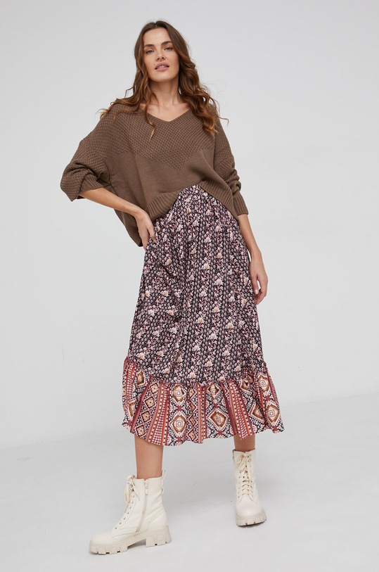 Answear Lab Sweter 221.1206.2KR brązowy WW22