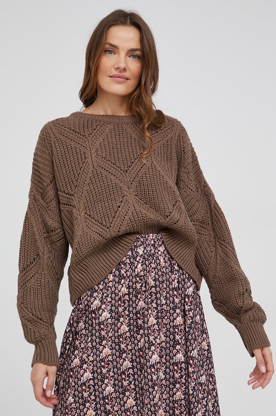 Answear Lab Sweter 1204.2KR brązowy WW22