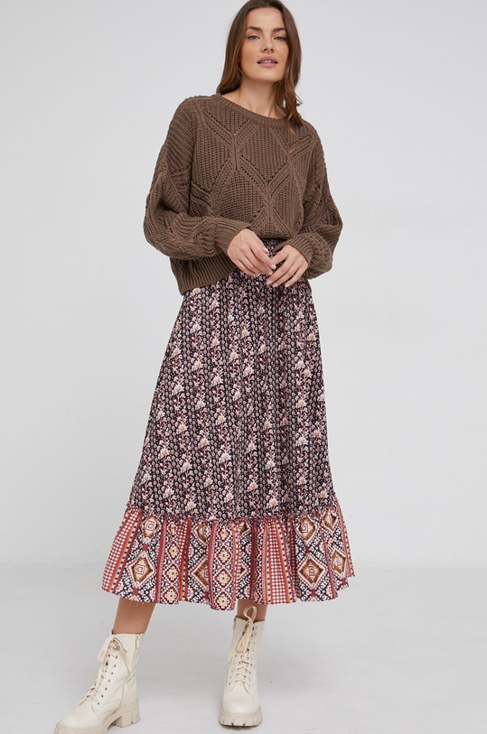 Answear Lab Sweter brązowy 1204.2KR