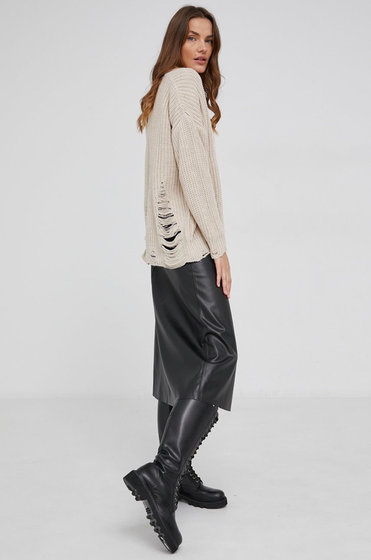 Svetr Answear.LAB V výstřih béžová 1200.1KR