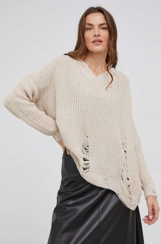 Svetr Answear.LAB 1200.1KR béžová WW22